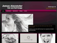 Tablet Screenshot of jalexanderhairandnail.com